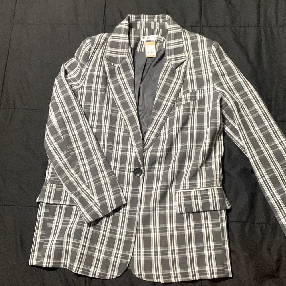 Leila Plaid Blazer
